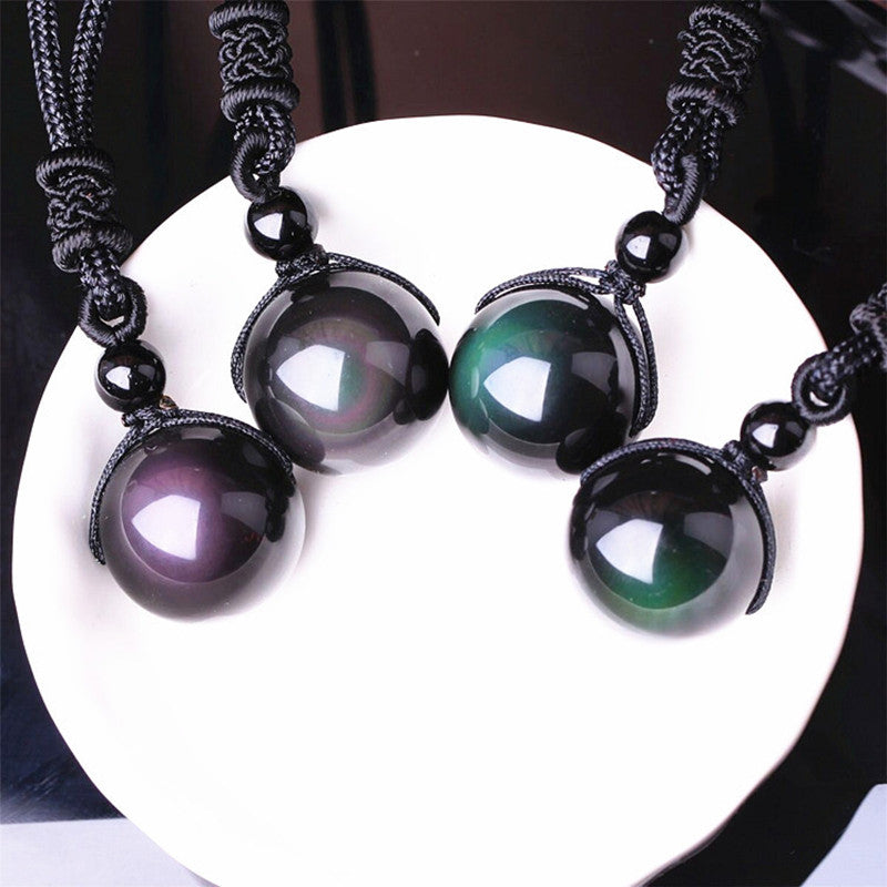 Black Obsidian Crescent Moon Necklace – Shop Iowa